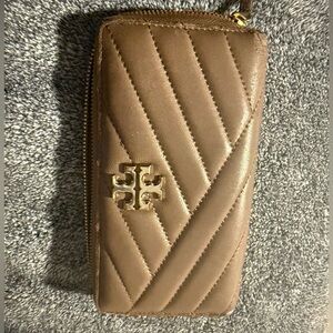 Tory Burch Tan Quilted Wallet